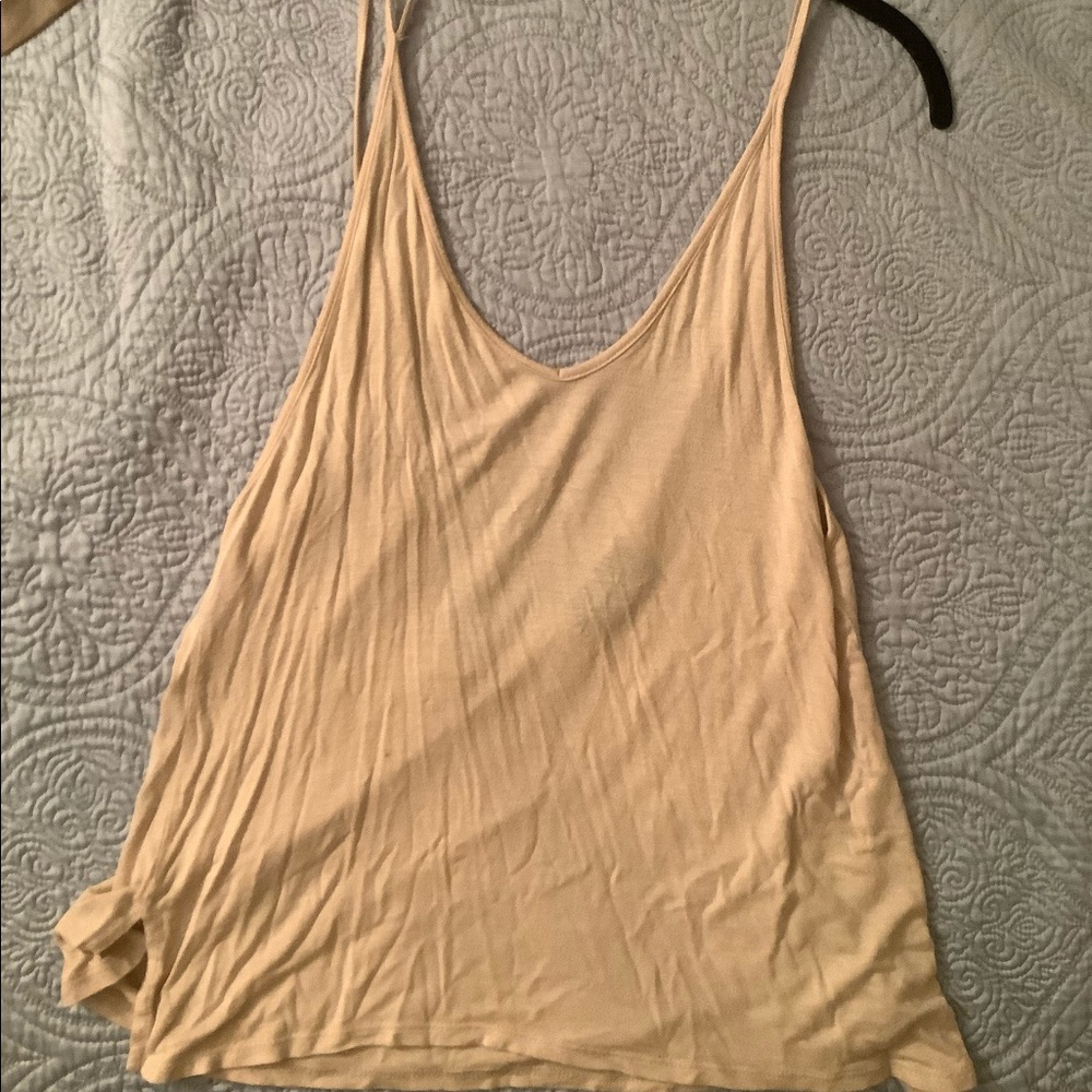 Nasty gal tan strappy tank